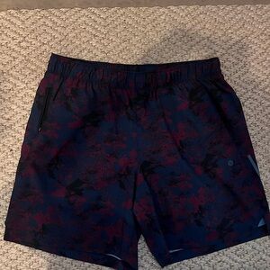 RB3 Men’s Athletic Shorts - Large - Red and Navy